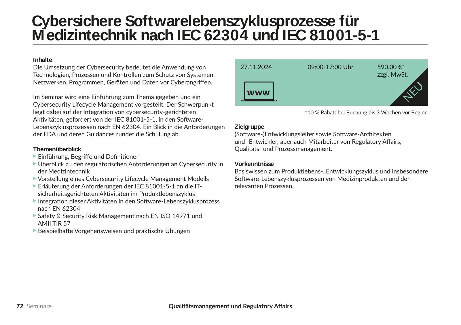 Vorschau Seminare 2024 Seite 72