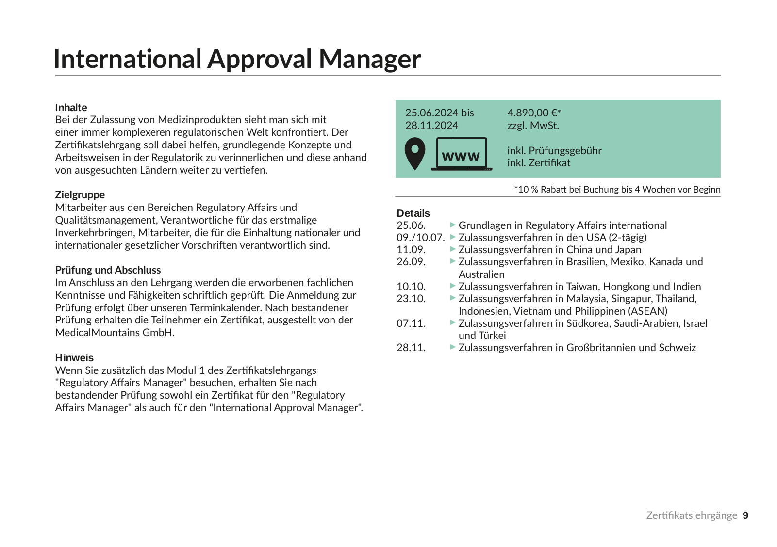 Vorschau Zertifikatslehrgänge 2024 Seite 9