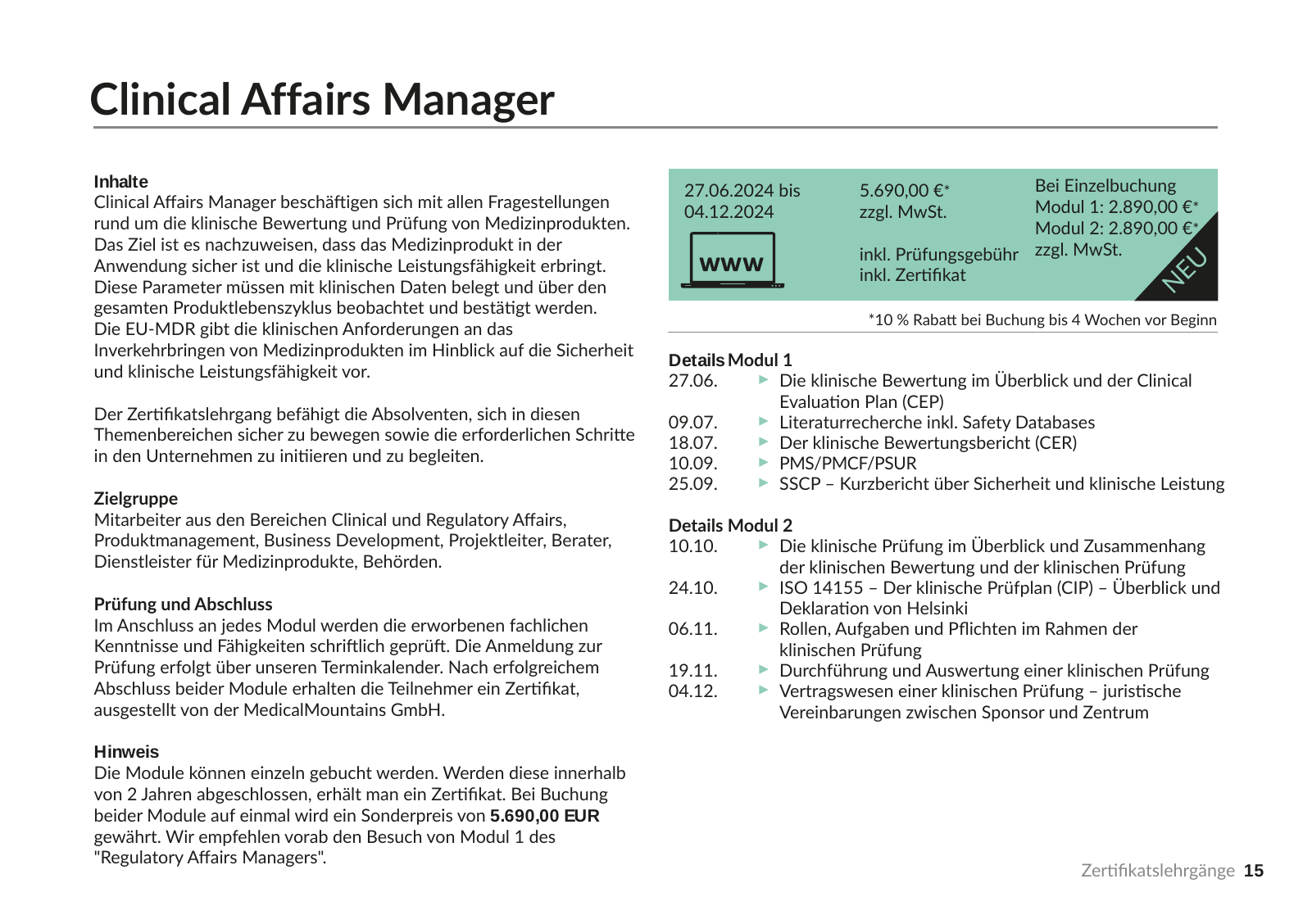 Vorschau Zertifikatslehrgänge 2024 Seite 15