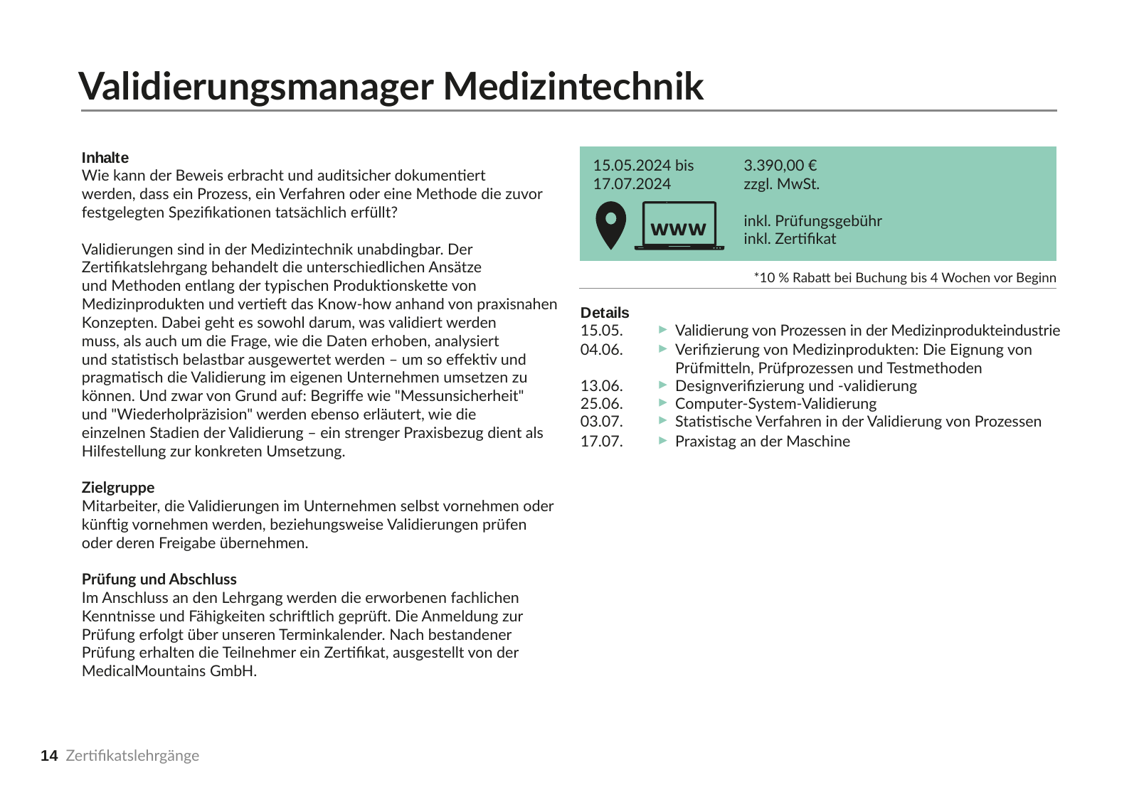 Vorschau Zertifikatslehrgänge 2024 Seite 14