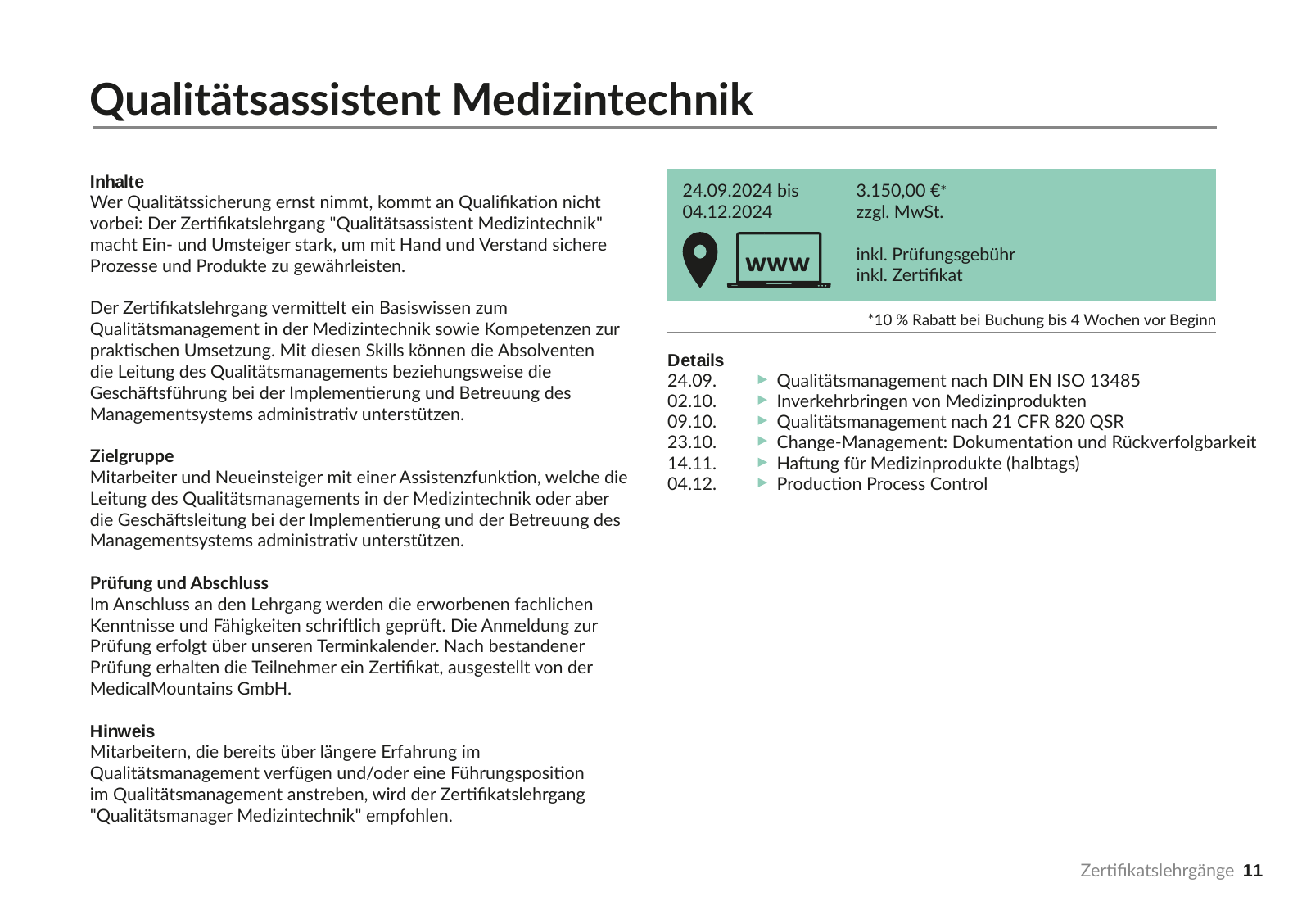 Vorschau Zertifikatslehrgänge 2024 Seite 11